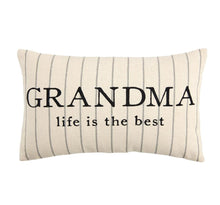Load image into Gallery viewer, Grandma Striped Pillow