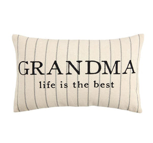 Grandma Striped Pillow