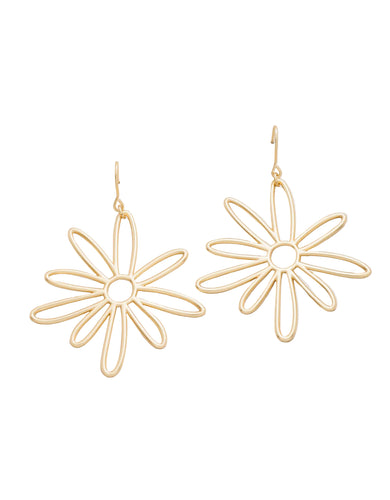 Happy Daisy Earrings Gold