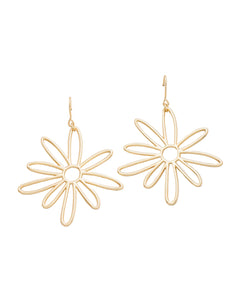 Happy Daisy Earrings Gold
