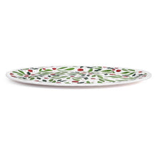 Load image into Gallery viewer, Holly Leaves Large Melamine Oval Platter