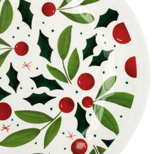 Load image into Gallery viewer, Holly Leaves Large Melamine Oval Platter