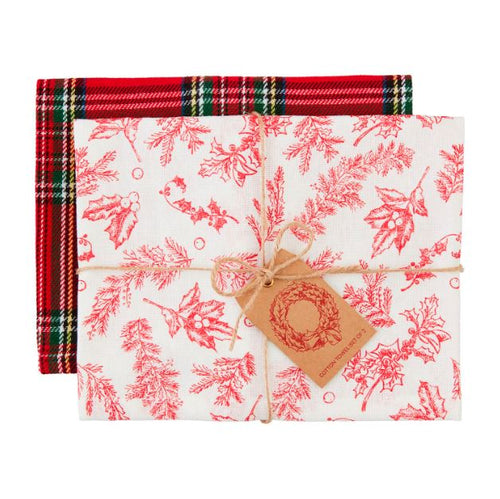 Holly Toile Towel Set