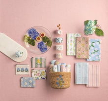 Load image into Gallery viewer, Pink Stripe Embroidered Pouch