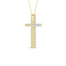 Load image into Gallery viewer, 1/2 ctw Cross Pendant- Yellow Gold