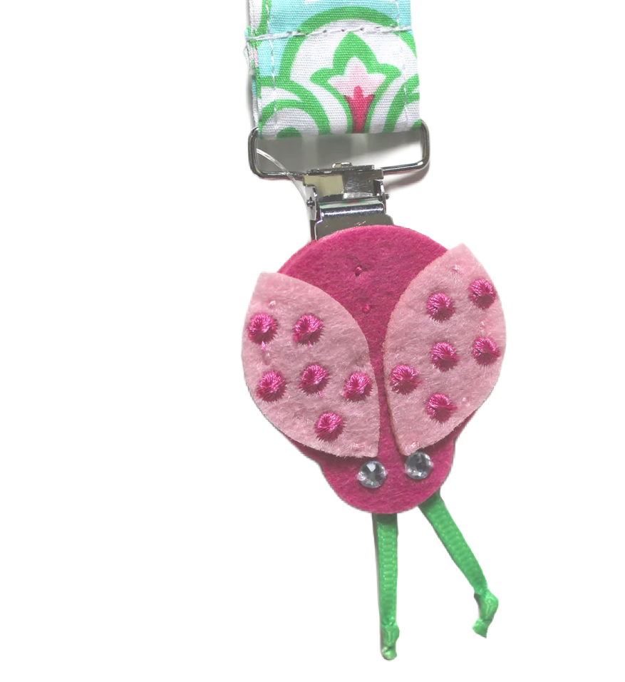 Ladybug Paci Clip