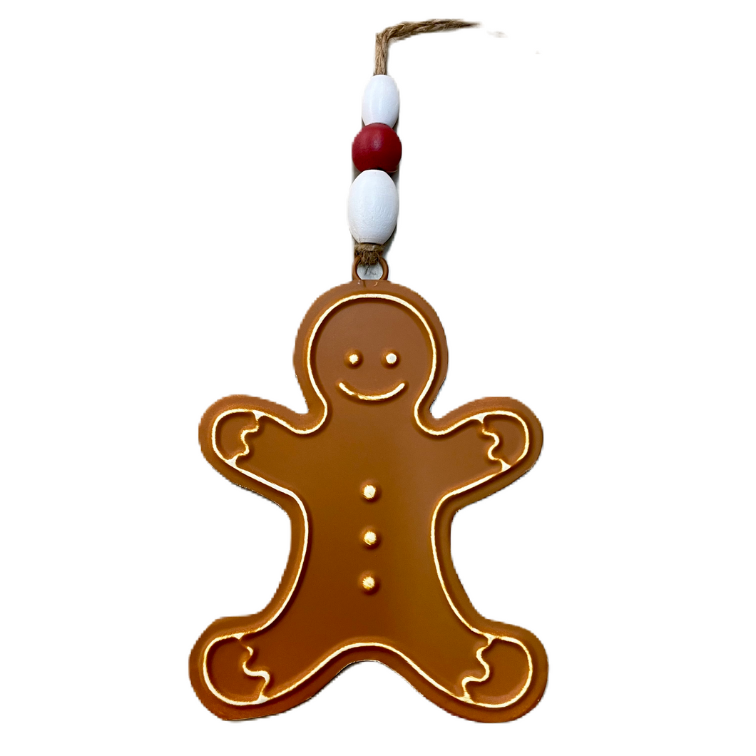 Embossed Gingerbread Cookie Ornament