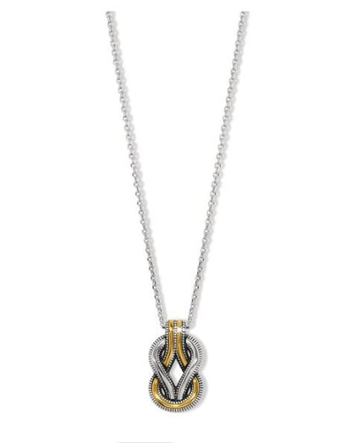 Interlock Harmony Two Tone Necklace