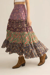 Kismet Patchplay Skirt in Mix-Match Print