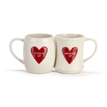 Load image into Gallery viewer, Sculpted Knit Cuddle Snuggle Mugs - Set of 2