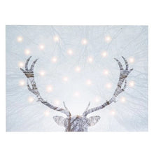 Load image into Gallery viewer, LED Light Up Deer Wall Decor Canvas