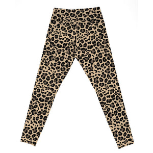 Leopard Fleece-Lined Leggings