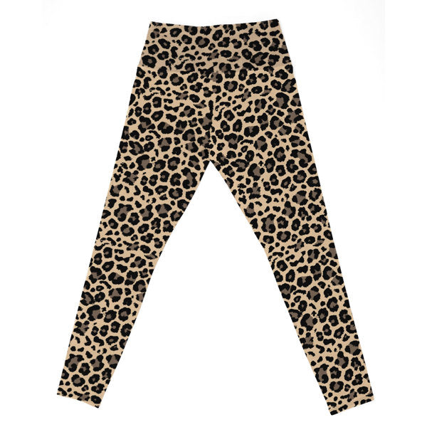 Leopard Fleece-Lined Leggings