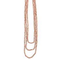 Load image into Gallery viewer, Sachi Mulberry Three Strand Necklace, Light Pink