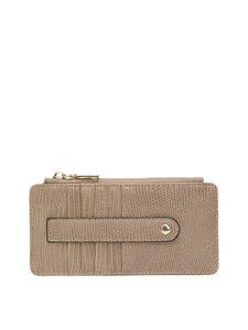 Saige Lizard Wallet- Taupe