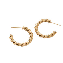 Load image into Gallery viewer, Mitchelville Hoop Earrings Gold
