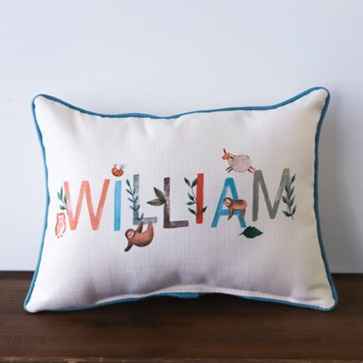 Woodland Boy Name Pillow - Thumbnail 2