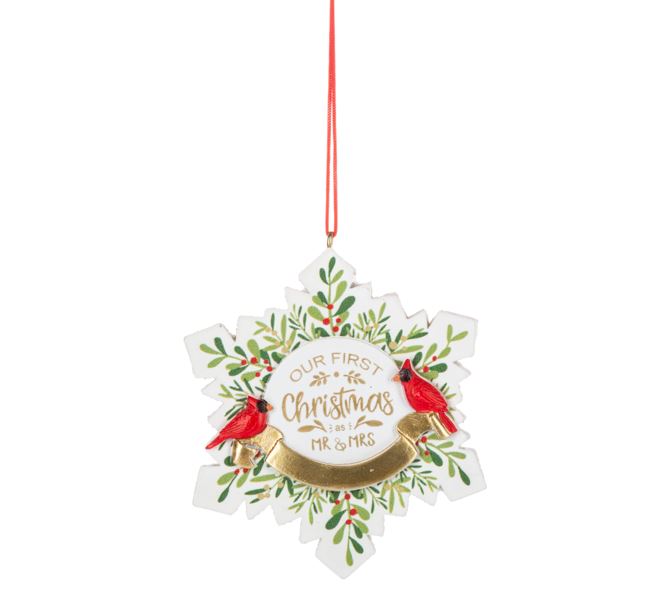 First Christmas Ornament Mr. & Mrs.