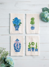 Load image into Gallery viewer, Painted Three Topiary Towel