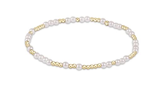 Hope Pearl Pattern 3mm Bead Bracelet