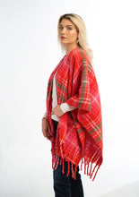 Load image into Gallery viewer, Bright Holiday Plaid Wrap