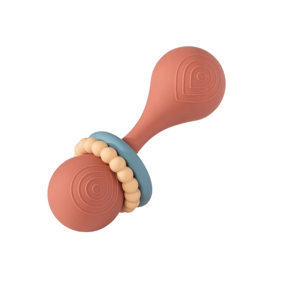 Simply Silicone Coral Rattle