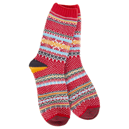 Weekend Ragg - Red Multi Crew
