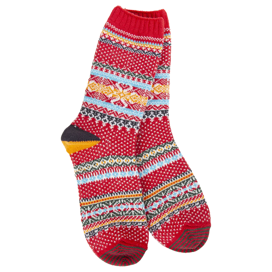 Weekend Ragg - Red Multi Crew