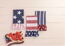 Load image into Gallery viewer, Red Stripe Americana Towel