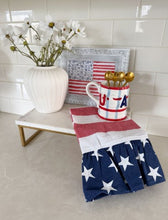 Load image into Gallery viewer, Red Stripe Americana Towel