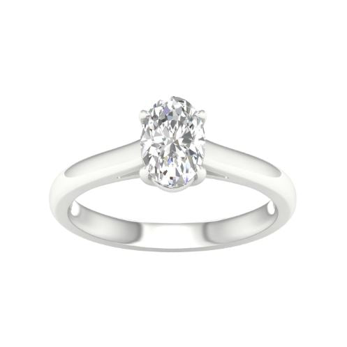 1 ctw Solitaire Oval Engagement Ring