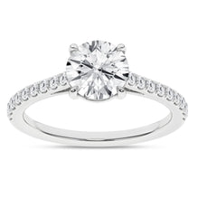 Load image into Gallery viewer, 1.75 ctw Round Straight Shank Engagement Ring