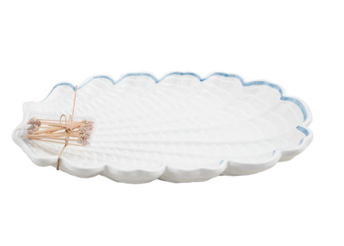 Ruffled Sea Shell Platter