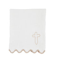 Load image into Gallery viewer, Scallop Cross Chenille Blanket