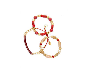 Scarlet Sky Bracelet Stack