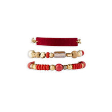 Load image into Gallery viewer, Scarlet Sky Bracelet Stack