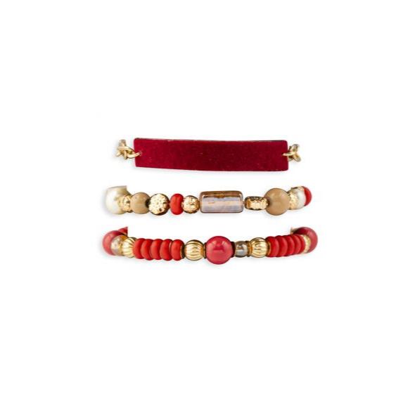 Scarlet Sky Bracelet Stack