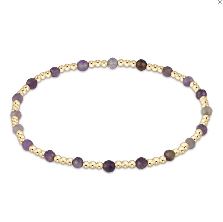 Gold Sincerity 2mm Faceted Amethyst