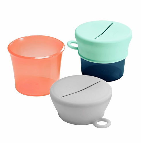 Boon Snug Snacks universal Silicone Snack Cup and Lid