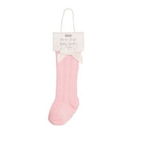 Load image into Gallery viewer, Tall Pink Bow Socks