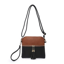 Load image into Gallery viewer, Tara Crossbody in Black and Brown