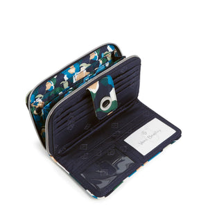 Immersed Blooms RFID Turnlock Wallet