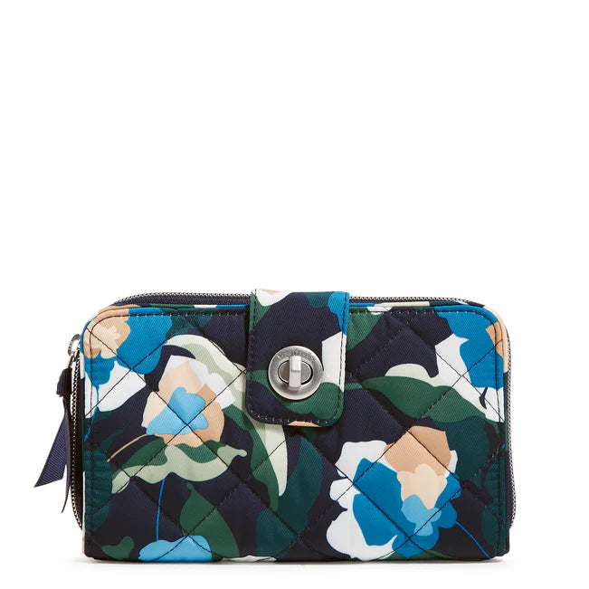 Immersed Blooms RFID Turnlock Wallet