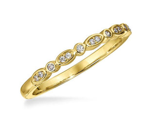 14KT Yellow Gold Diamond Bridal Set