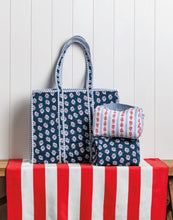 Load image into Gallery viewer, White Americana Block Print Quilted Case