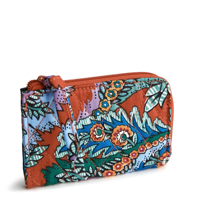 Flowers + Feathers Zip Card Pouch