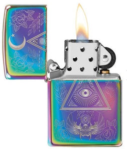 Eye of Providence Iridescent Pocket Lighter