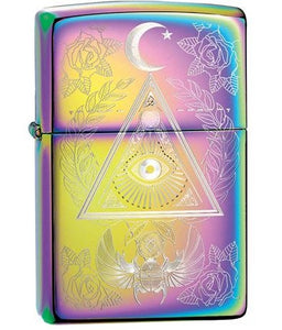 Eye of Providence Iridescent Pocket Lighter