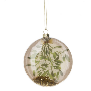 Glass Mistletoe Ornaments