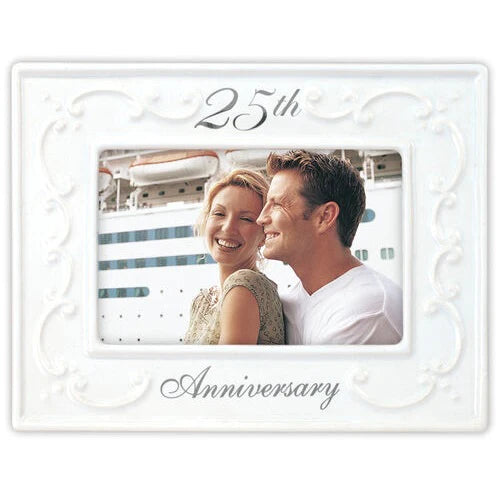 White 25th Anniversary Frame